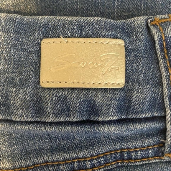 Seven7 Jeans Womens Size 4 Distressed Medium Wash Mid Rise Denim - Picture 2 of 7